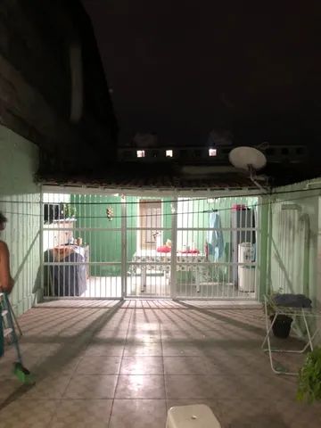 Portão grade de alumínio branco 