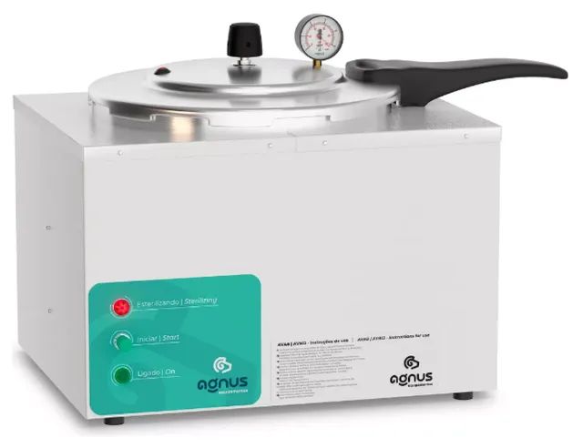 Autoclave 8 Litros Agnus 220v Verde - Aceita Cartão (acréscimo do cartao)