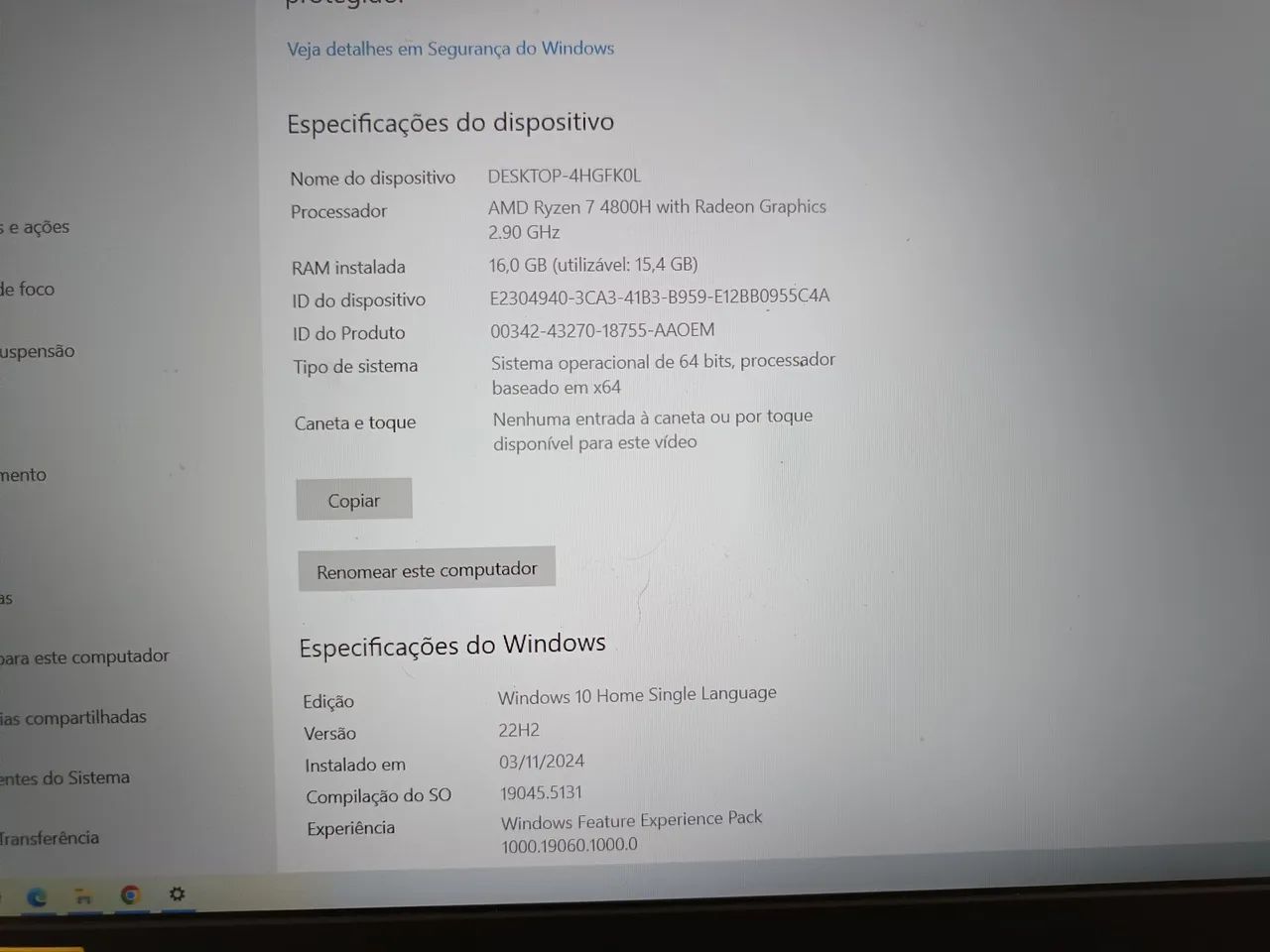 Nitro 5 Ryzen 7 - 16gb ram GTX 1650 6gb - Foto 2
