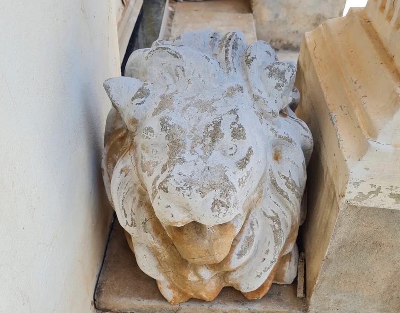 Estátua de Leão em cimento para Decoração