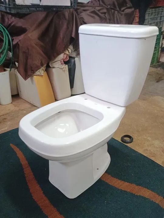 Lindo vaso acoplado quadrado série luxo logasa - Foto 3