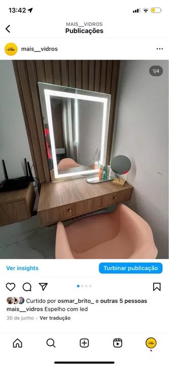 Espelho com Led 