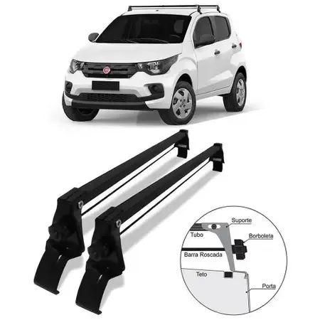 Rack De Teto Aço Fiat Mobi