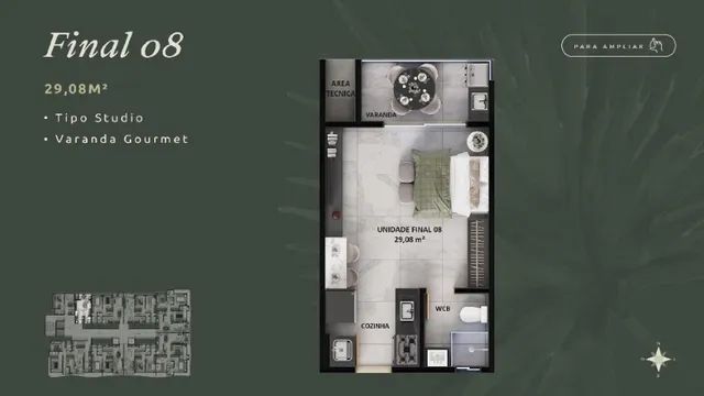 Flat em Intermares com 1 quarto com 29,08m2 e bem perto da praia. - Foto 2