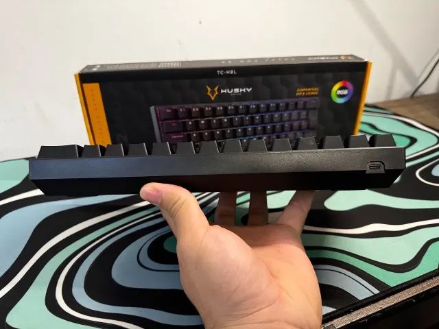 Teclado Mecânico Husky Blizzard Switch Azul - Perfeito Estado e com Nota Fiscal! - Foto 4