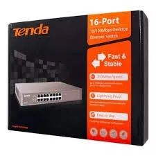 Switch 16 Portas Gigabit TEG1016D Ethernet 10/100/1000 Mbps - Tenda 