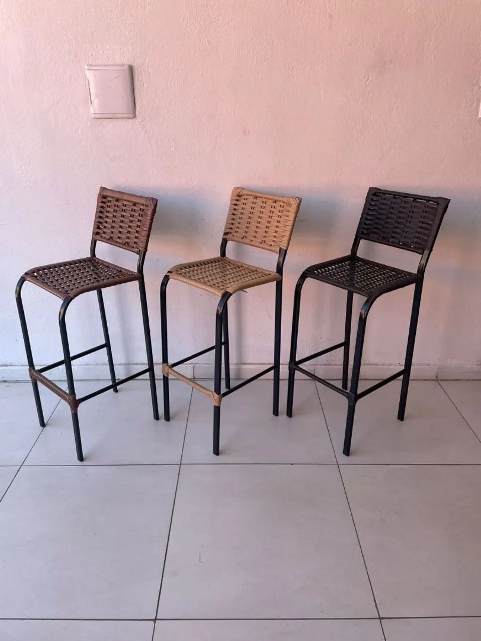 BANQUETAS EM FIBRA EM FERRO  - Foto 2