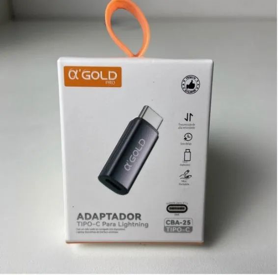 Adaptador OTG TIPO-C para Lightning a' GOLD CBA-25 - Foto 2