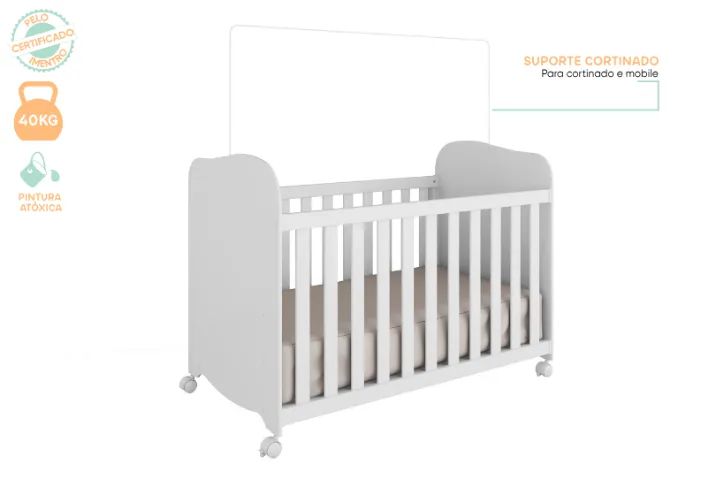 Berço Americano Uli 100% MDF - Foto 4