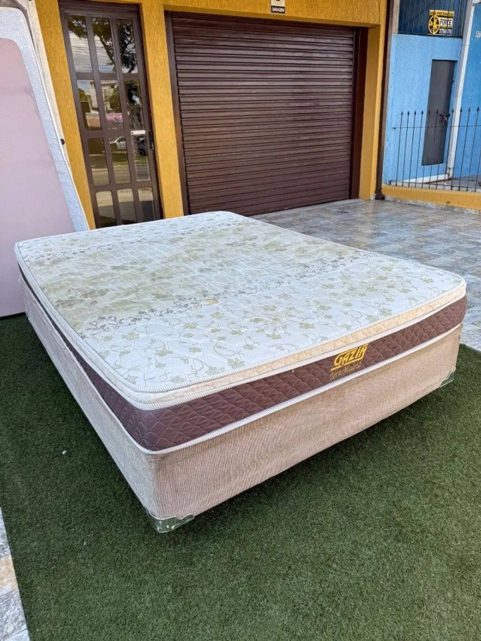Colchão de Casal GAZIN USADO + base - ENTREGO!  - Foto 3