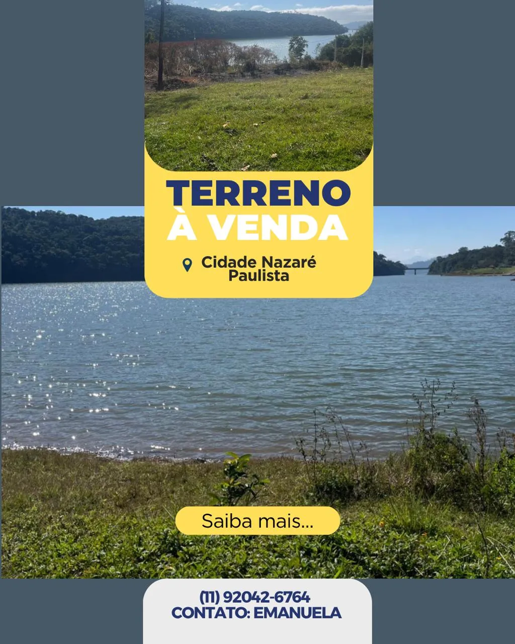 Lotes com matrícula e escritura e parcela em até 60x