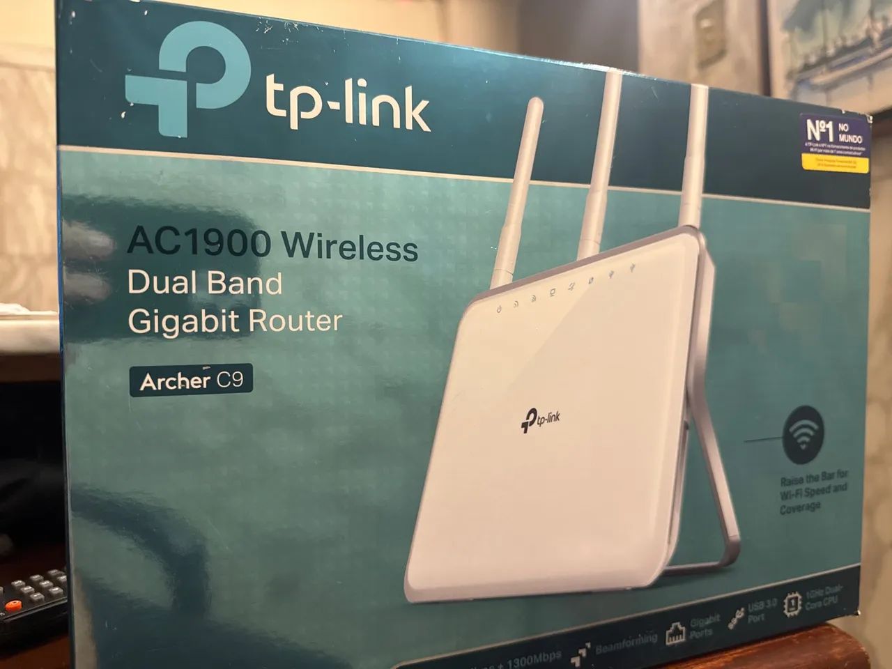 Roteador sem uso novo novo  Wi-Fi TP-Link Archer C9 AC1900 Dual Band Gigabit
