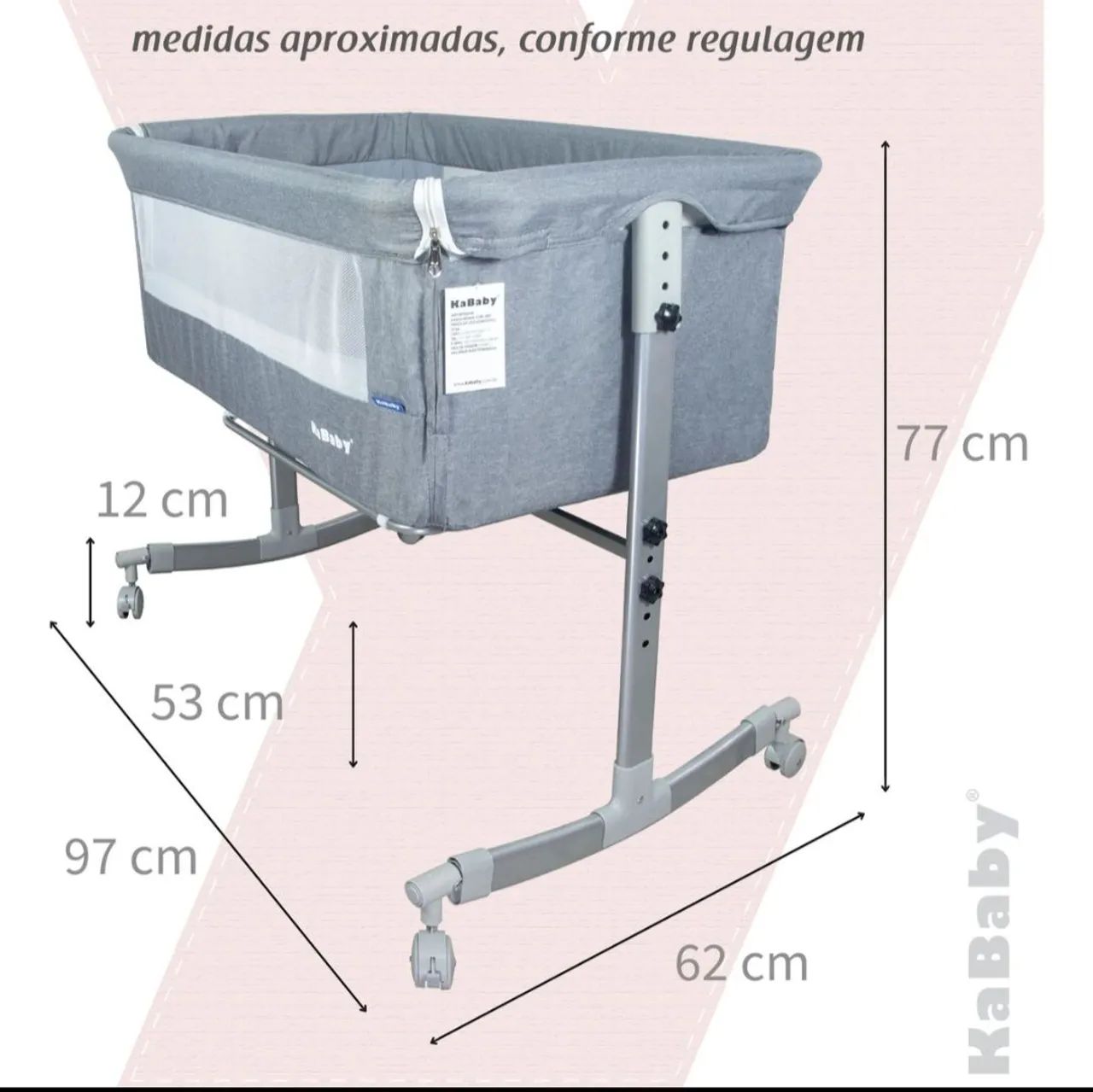 Berço Co-bed para Bebê - Portátil - Foto 3