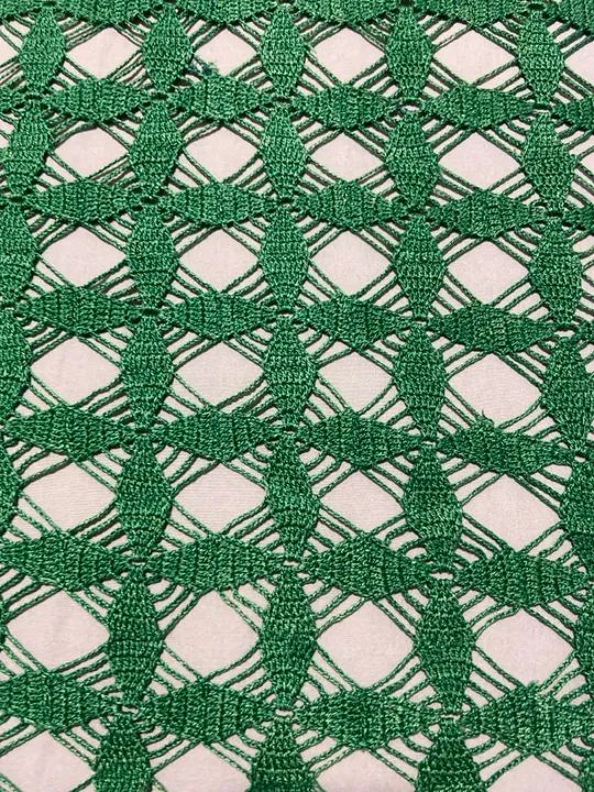 Colcha croche verde para cama tamanho casal