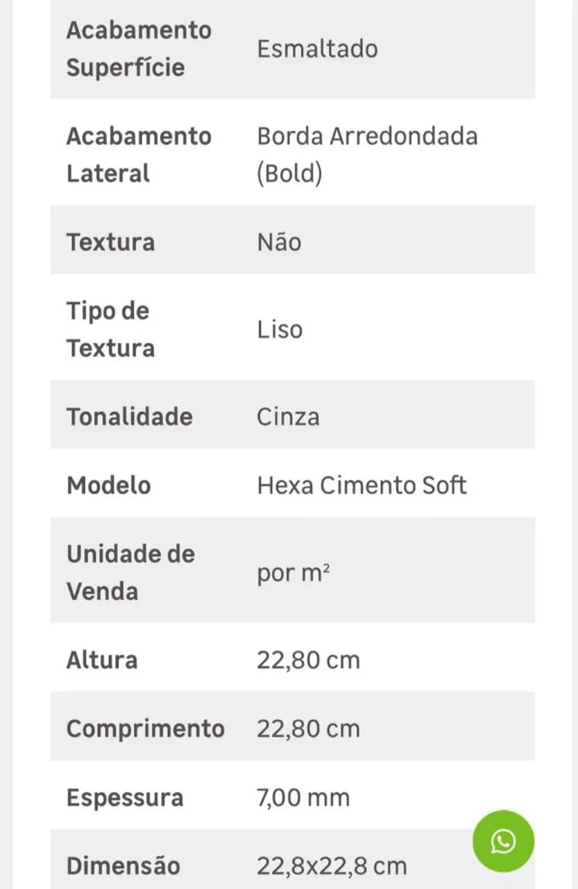 Revestimento Hexagonal Cinza 64985844344321125