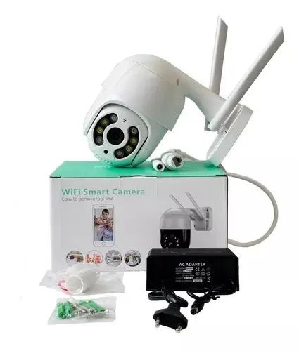 Câmera robo externa Wi-Fi Inteligente com  Visão Noturna instalada já com cartão de 64 gb