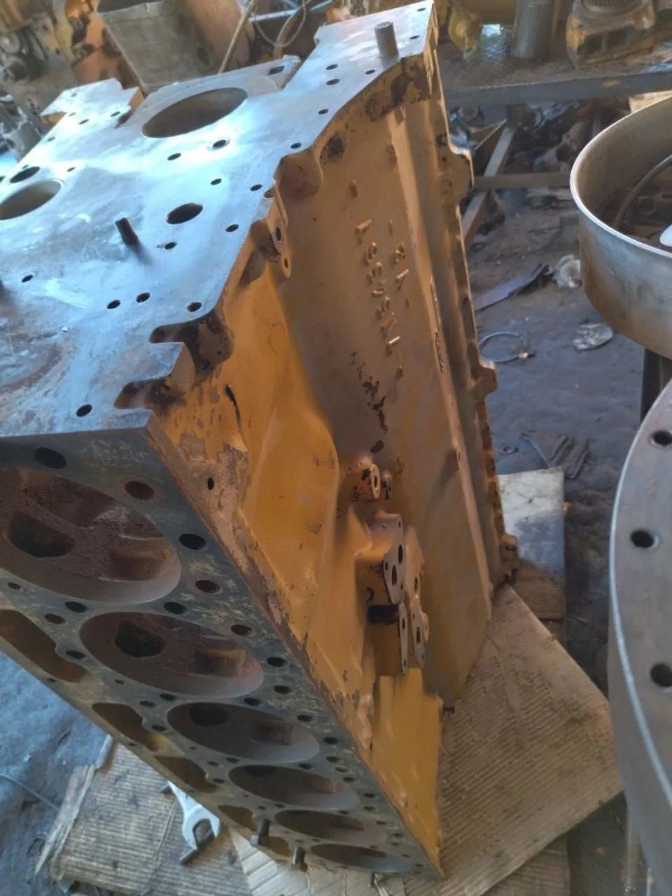 Bloco do Motor 3306 com placa 