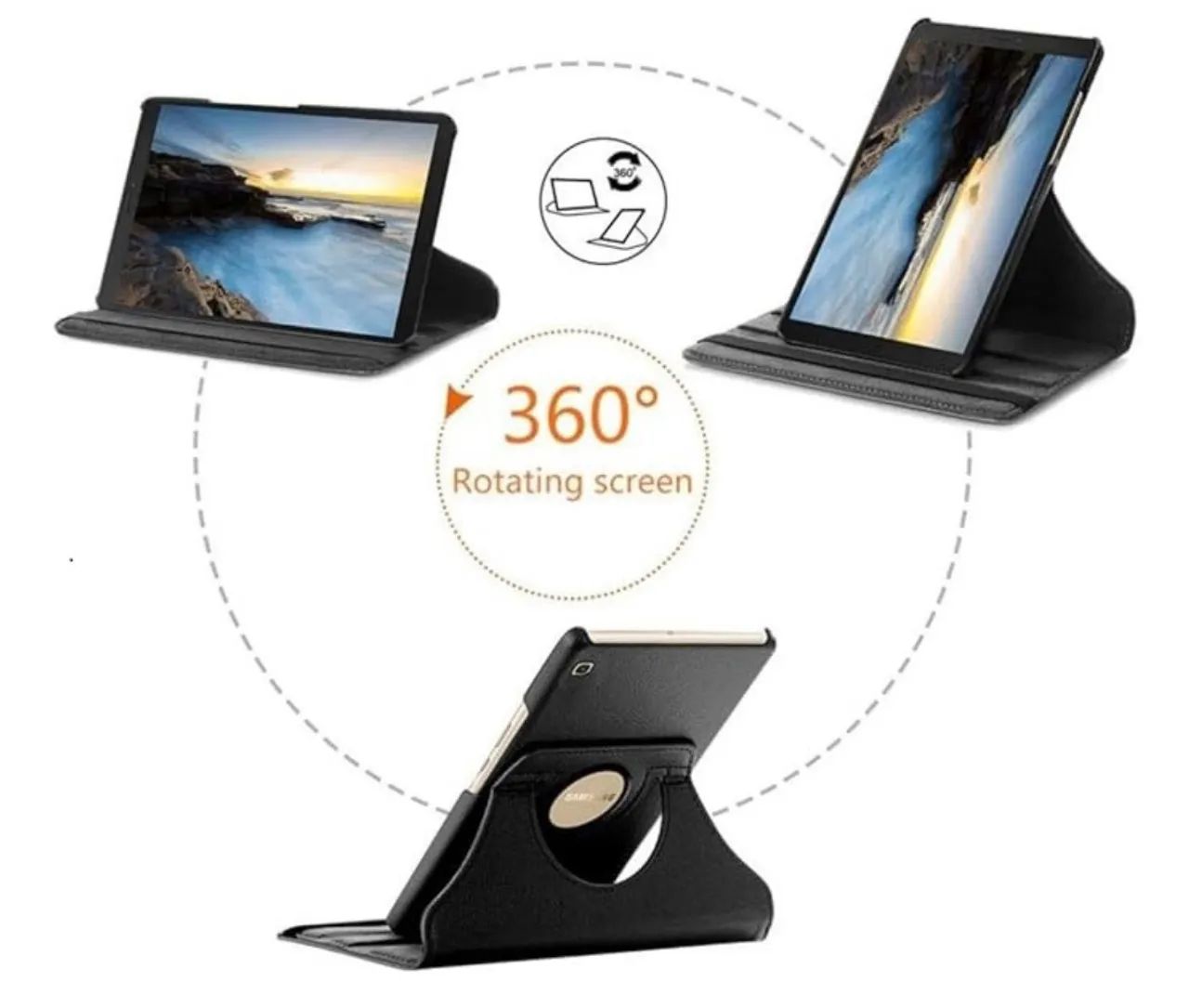 Capa Case Premium Giratória Para iPad 10 10.9 Cor Preto - Foto 2