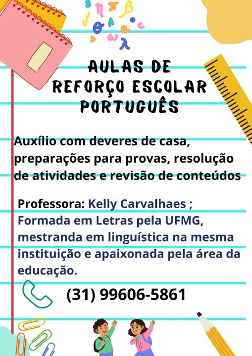 Reforço escolar de português
