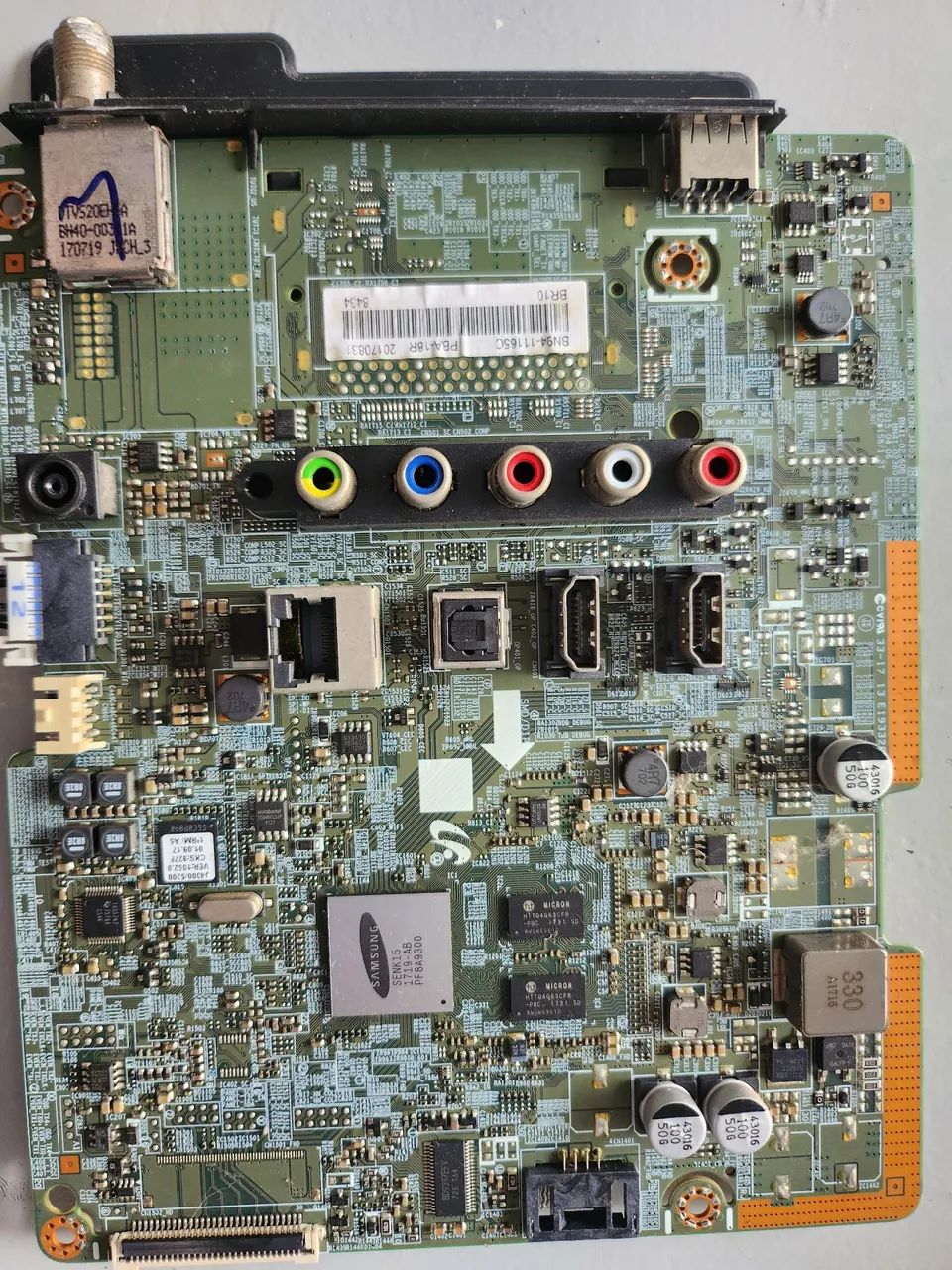 Placa da TV Samsung, UN32J4300G,funcionando  - Foto 2