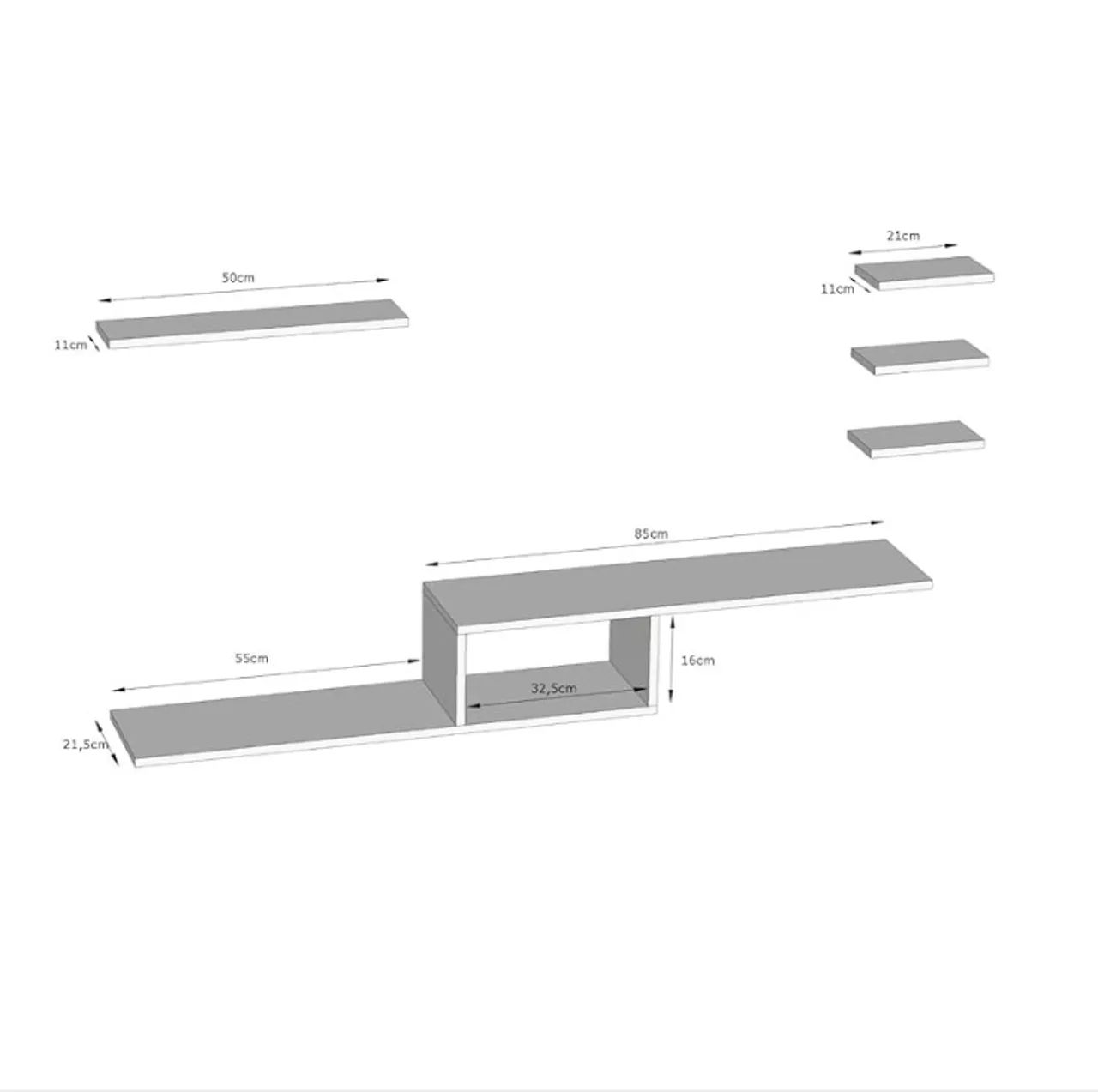 Rack de parede (rack suspenso) - Foto 4