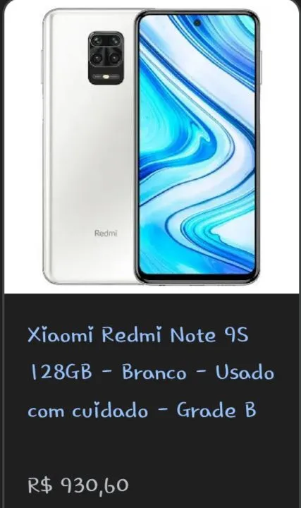 Redmi note 9S