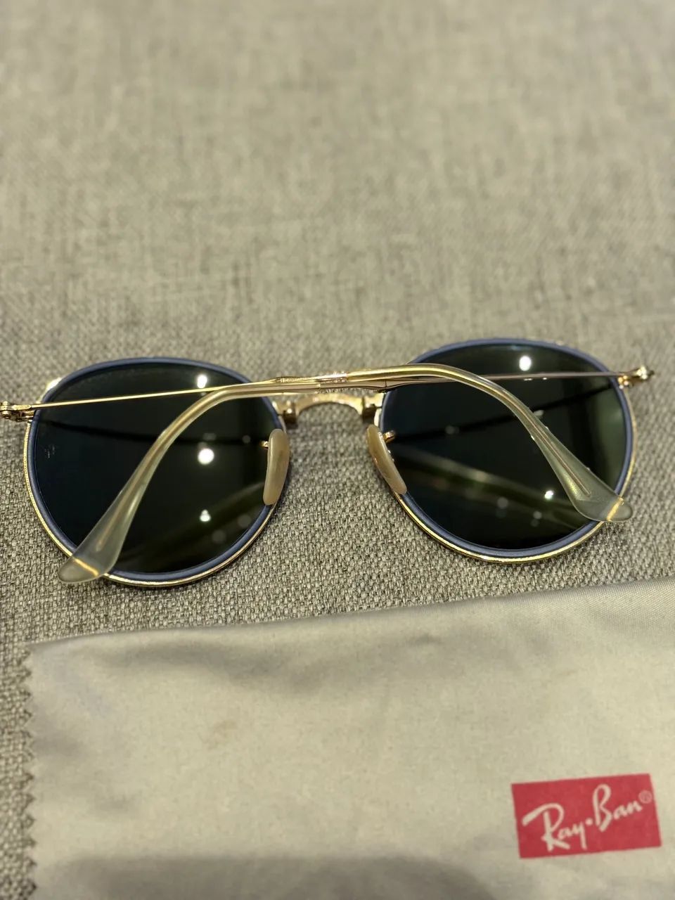 Rayban redondo rb3517 azul round folding  - Foto 5