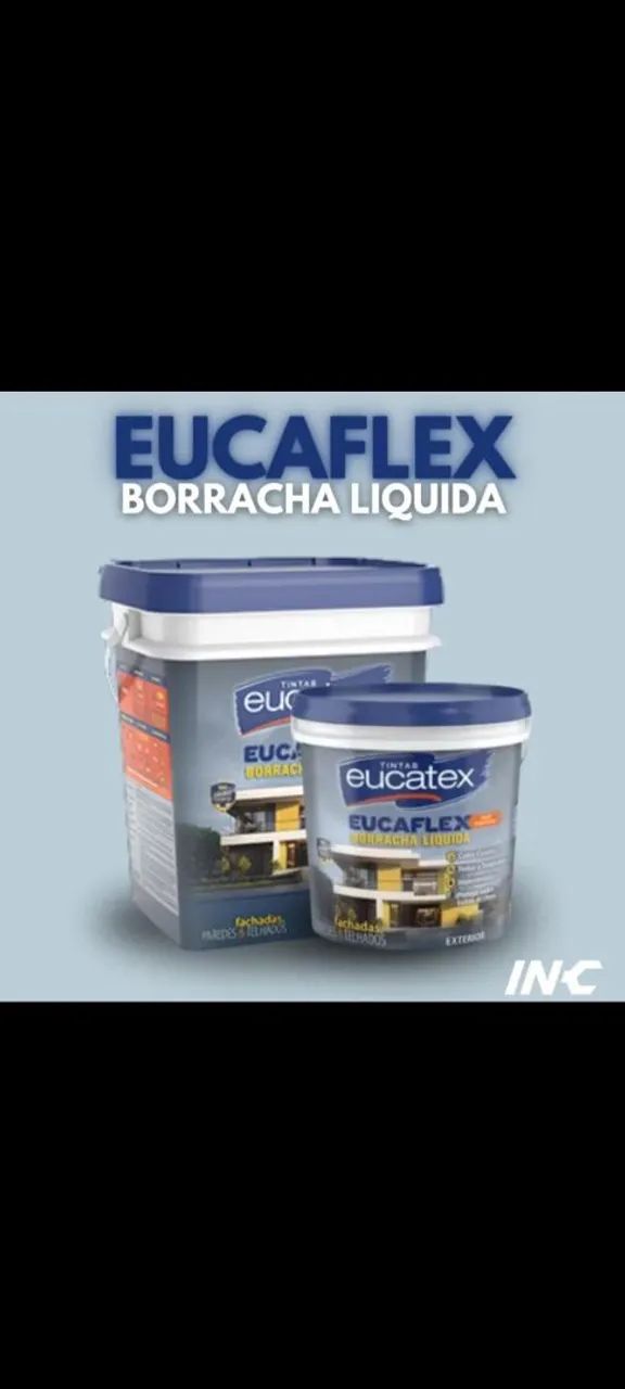 Tinta emborrachada 18l borracha liquida Eucatex e Renner. - Foto 2