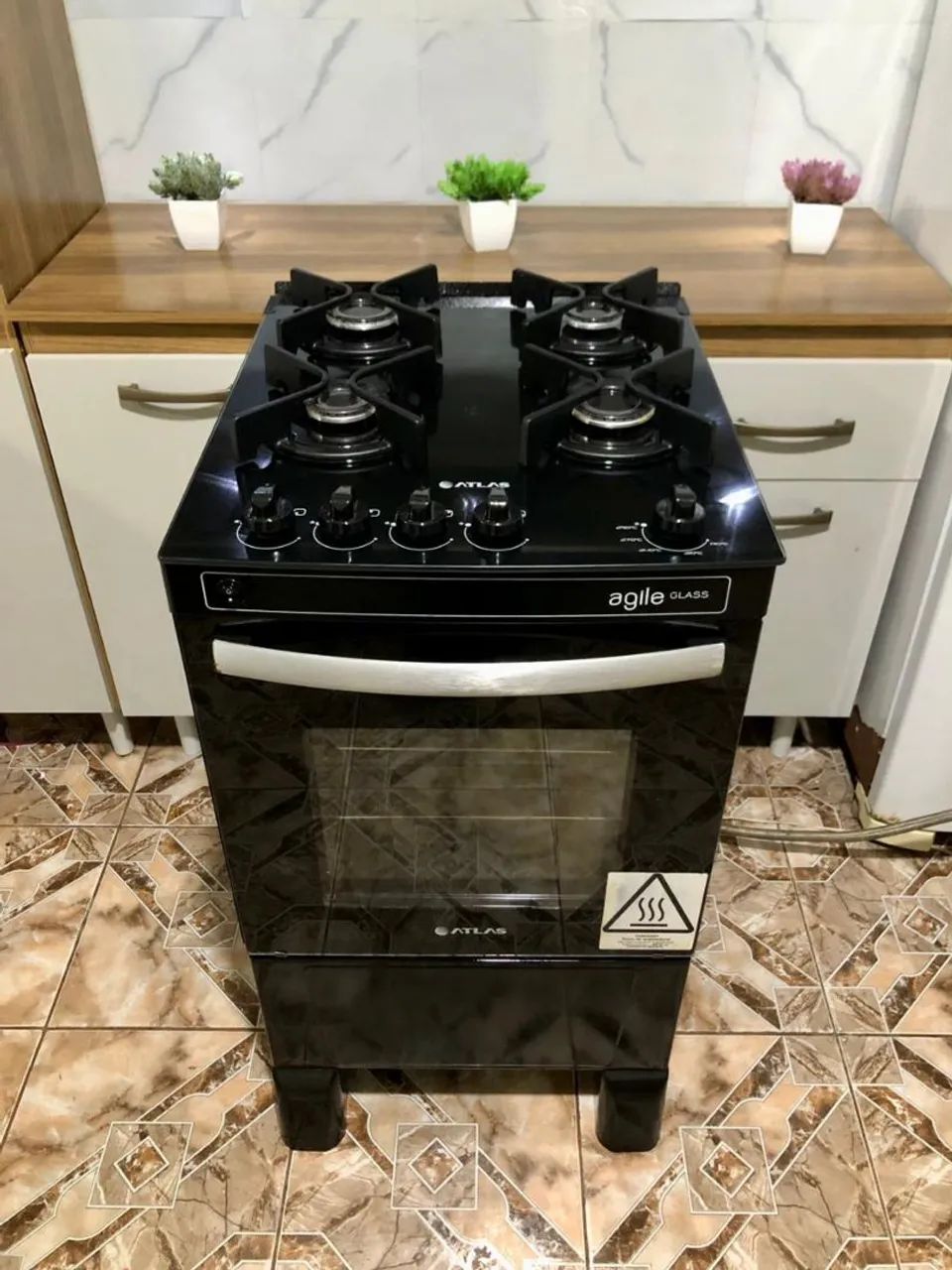 VENDO FOGÃO MODELO ATLAS MESA DE VIDRO 04 BOCAS  - Foto 6