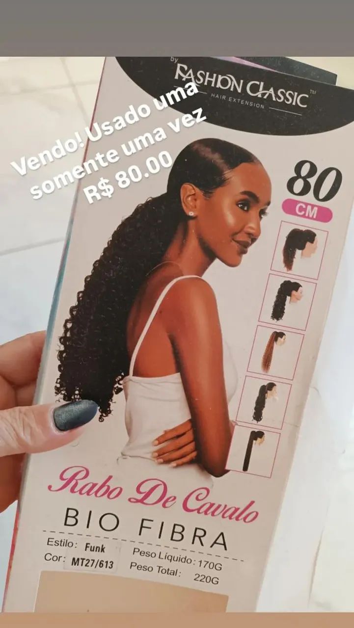 Rabo de Cavalo Bio Fibra 80cm