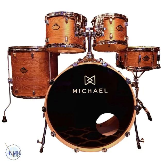 Bateria Acústica MICHAEL LEGACY / BIRCH Cor Forest - Shell Pack, Nova, Envio  - Foto 3
