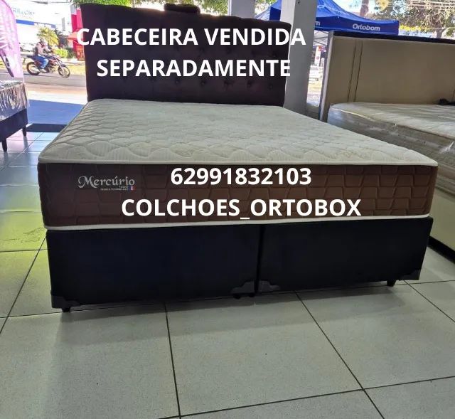 Base e colchão Queen size solar de molas ensacadas 158x198x66