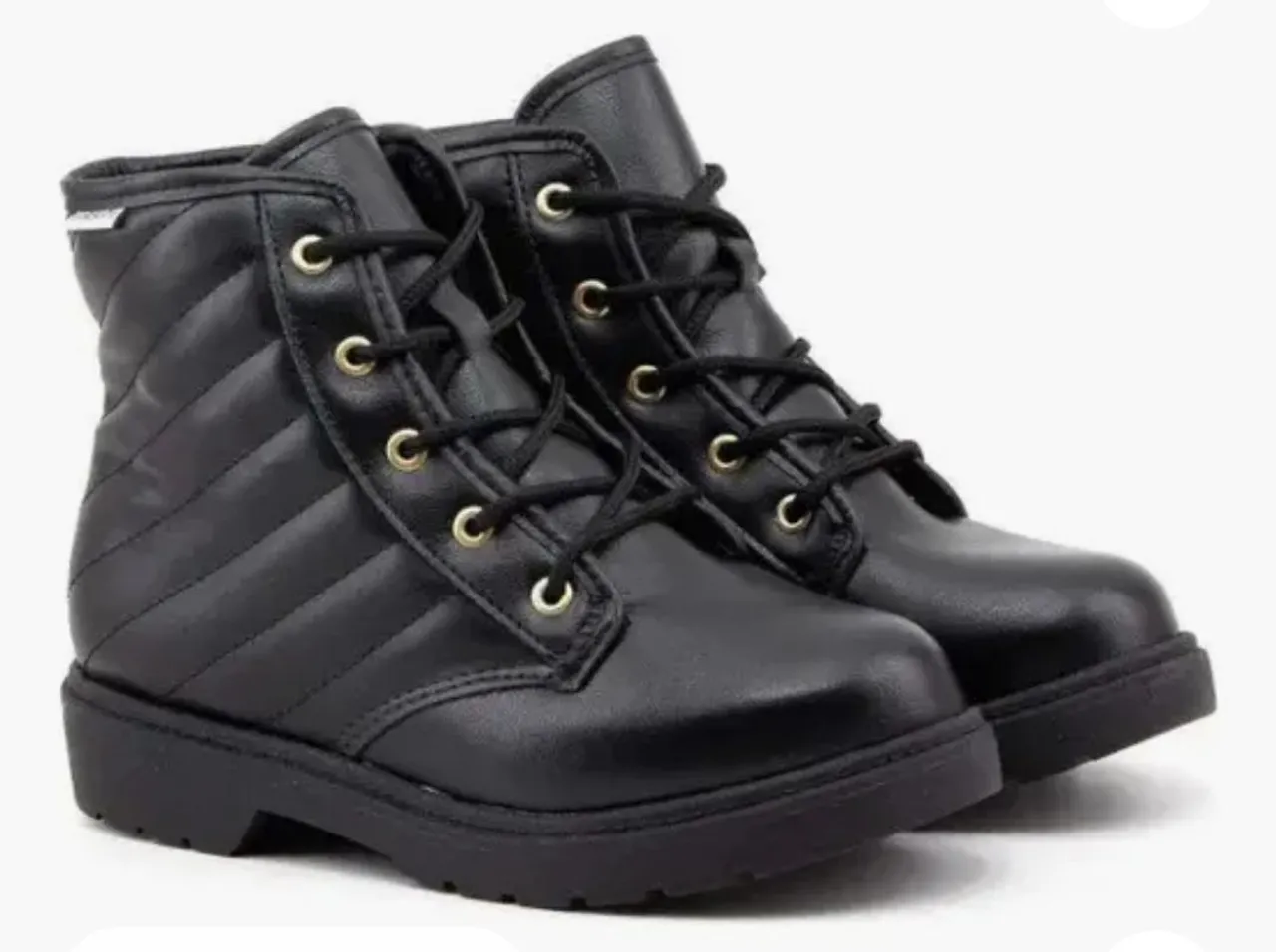 Botas Femininas Coturno Preto Confortável
