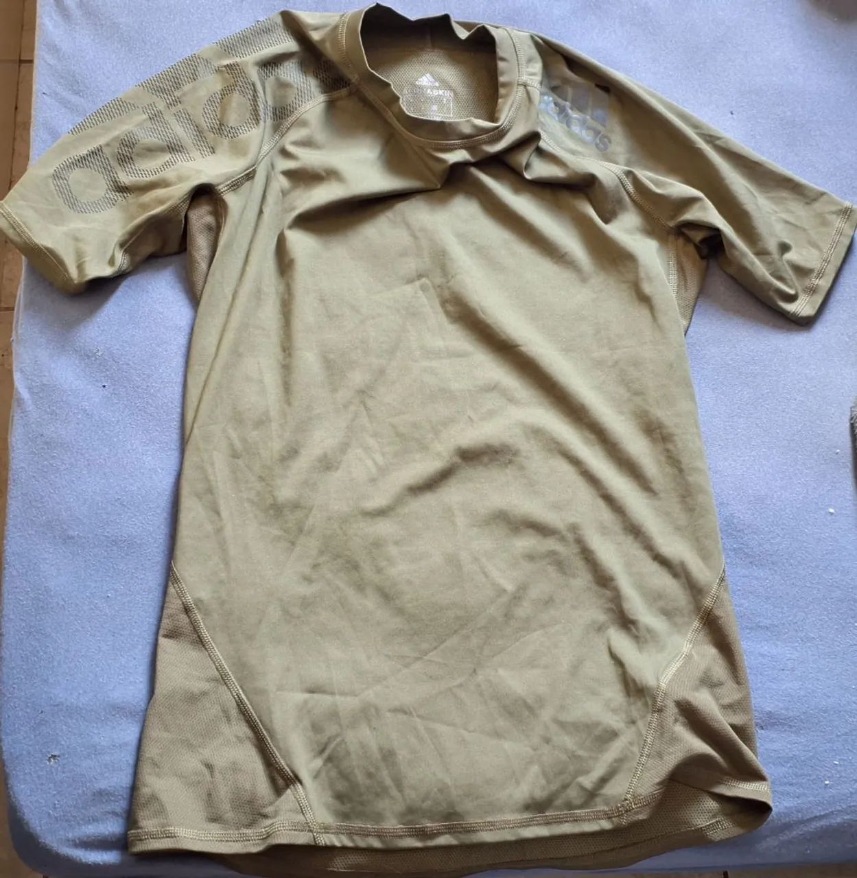 Camiseta Adidas Verde Compressão Alphaskin - M