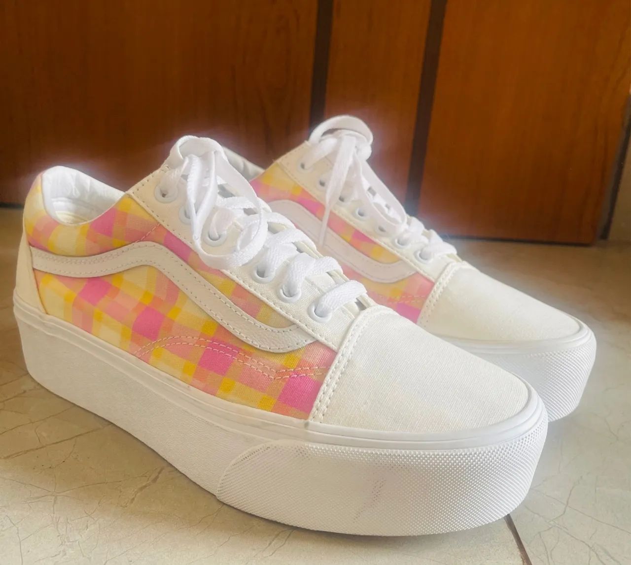 VANS OFF THE WALL Original - Xadrez Colorido - Foto 2