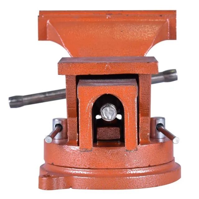 TORNO/MORSA DE BANCADA ROTATIVA COM BIGORNA 5 POL 125 MM - Foto 4