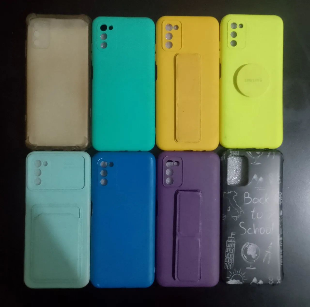 8 Capas SAMSUNG A03S Coloridas e Estilosas