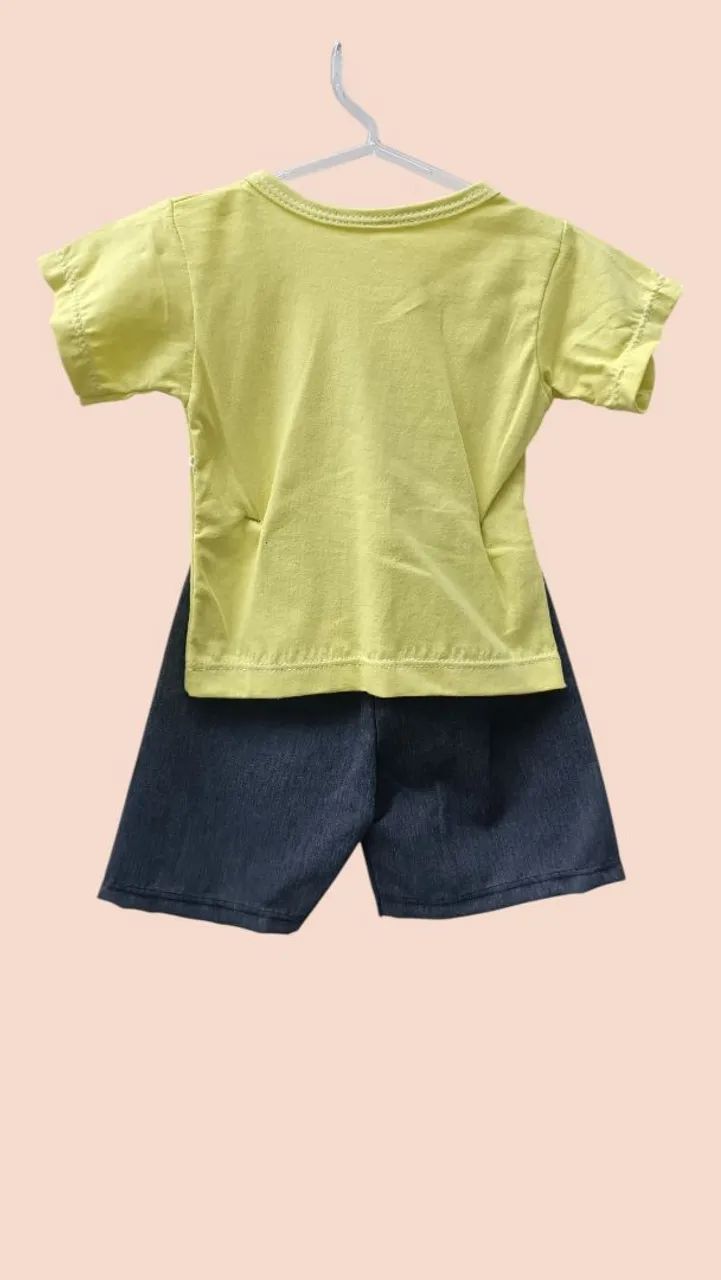 Conjunto Infantil - Camiseta e Bermuda - Foto 3