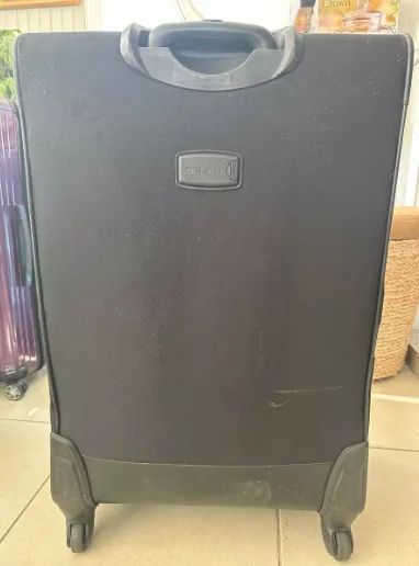 Mala De Viagem Delsey Grande Preta Duplo Zíper Anti Furto - Foto 3