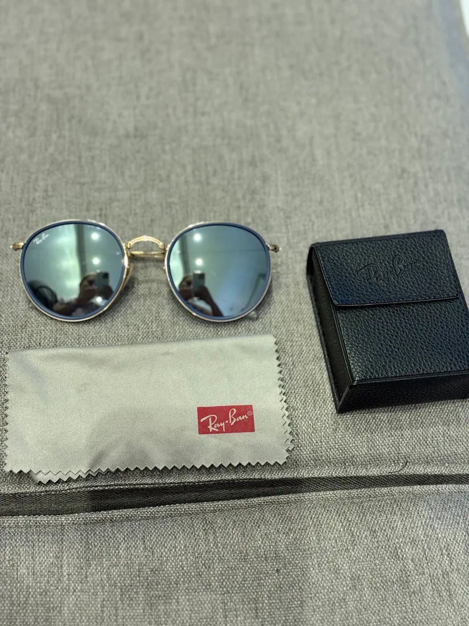 Rayban redondo rb3517 azul round folding  - Foto 2