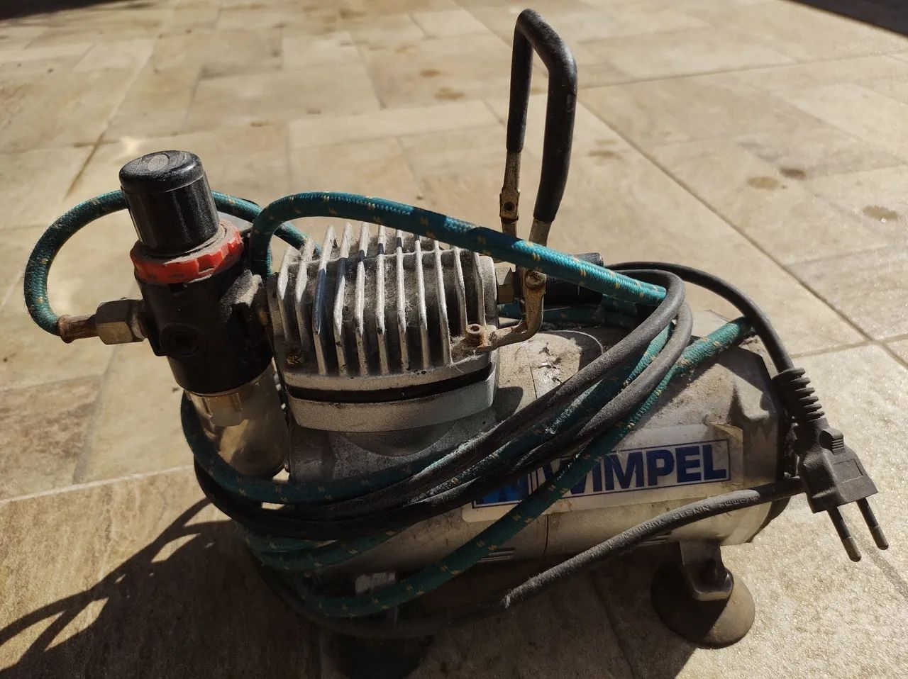 Mini Compressor de ar para pintura - Wimpel - Foto 3