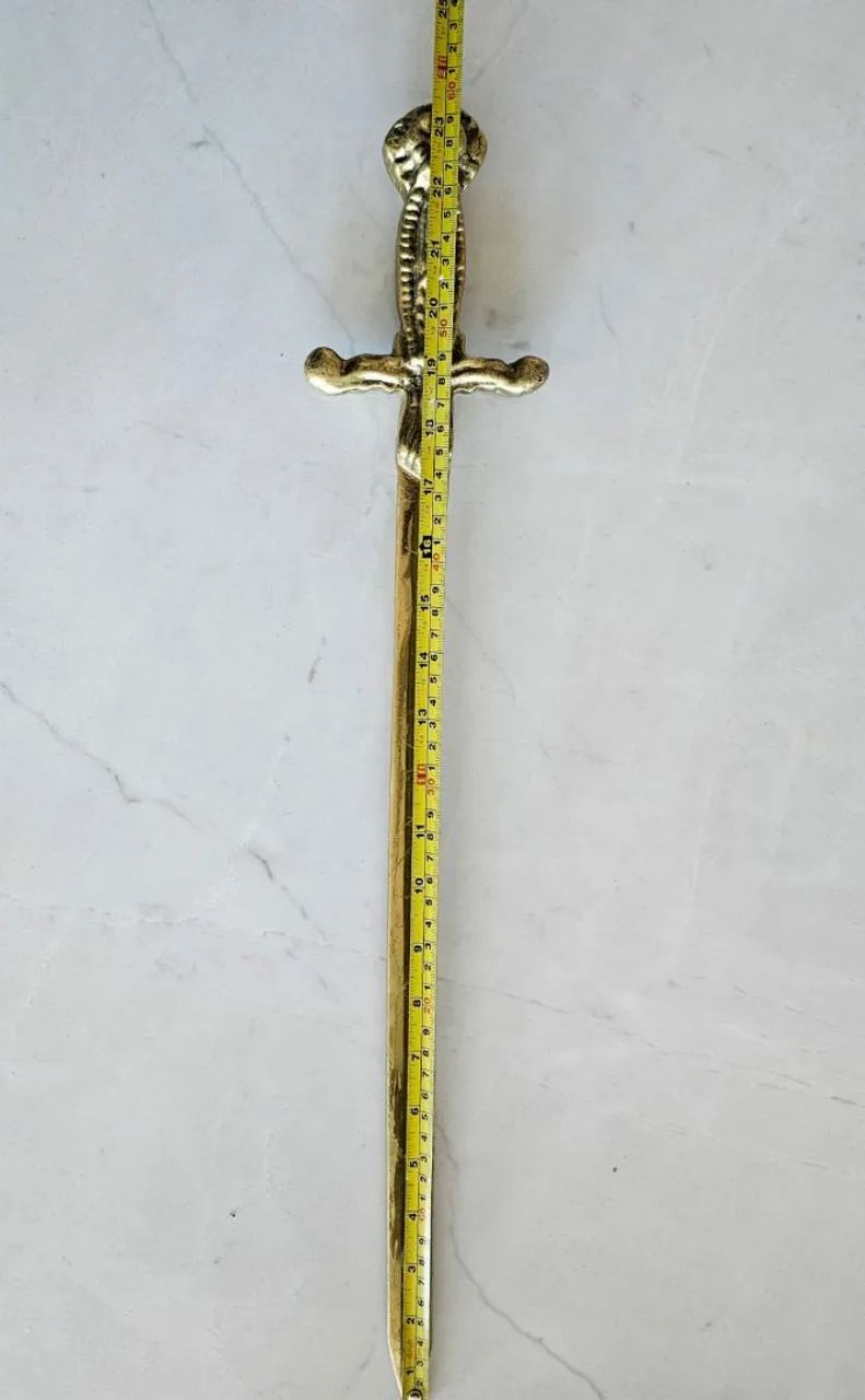 Espada em bronze trabalhada  - Foto 5