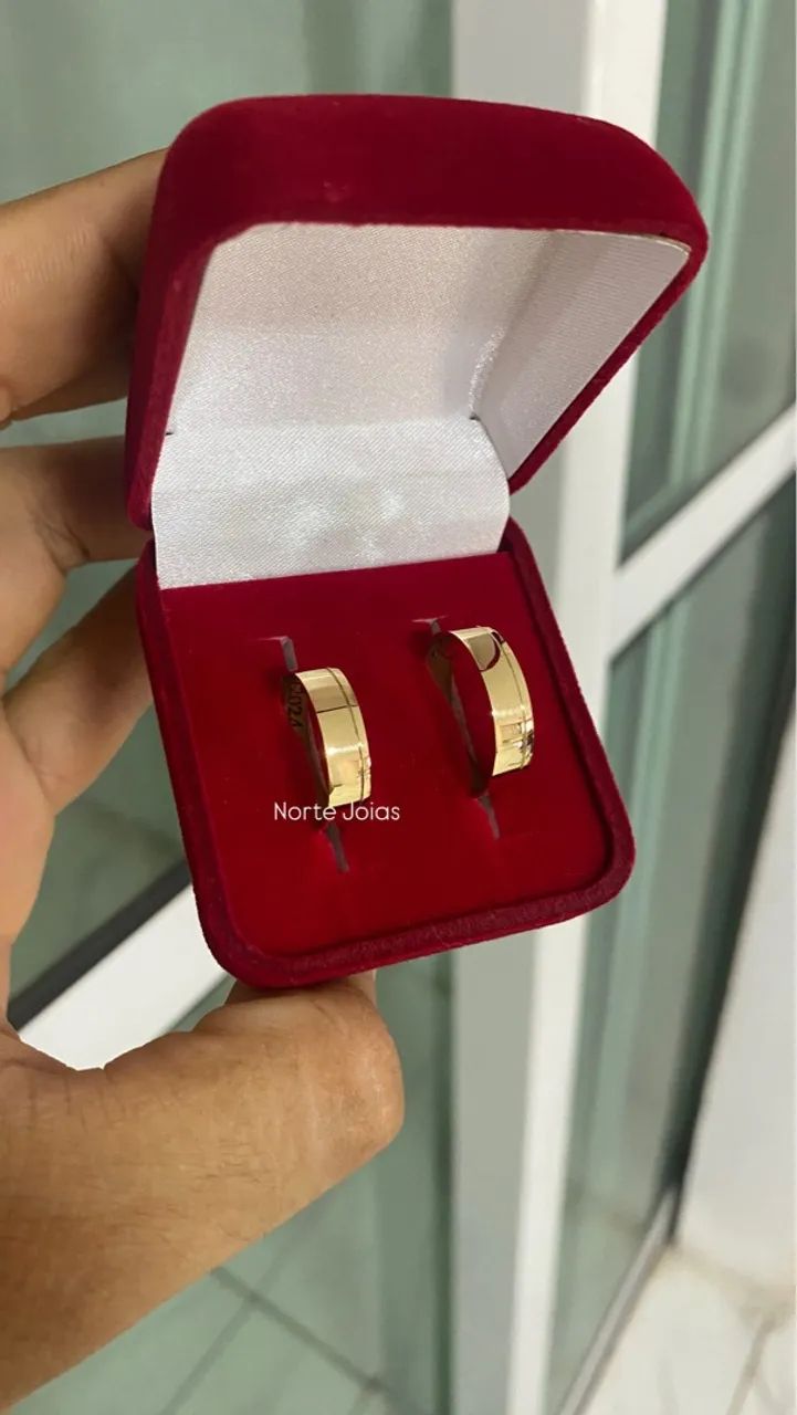 Alianças de Noivado e Casamento, Moeda Antiga - Foto 2