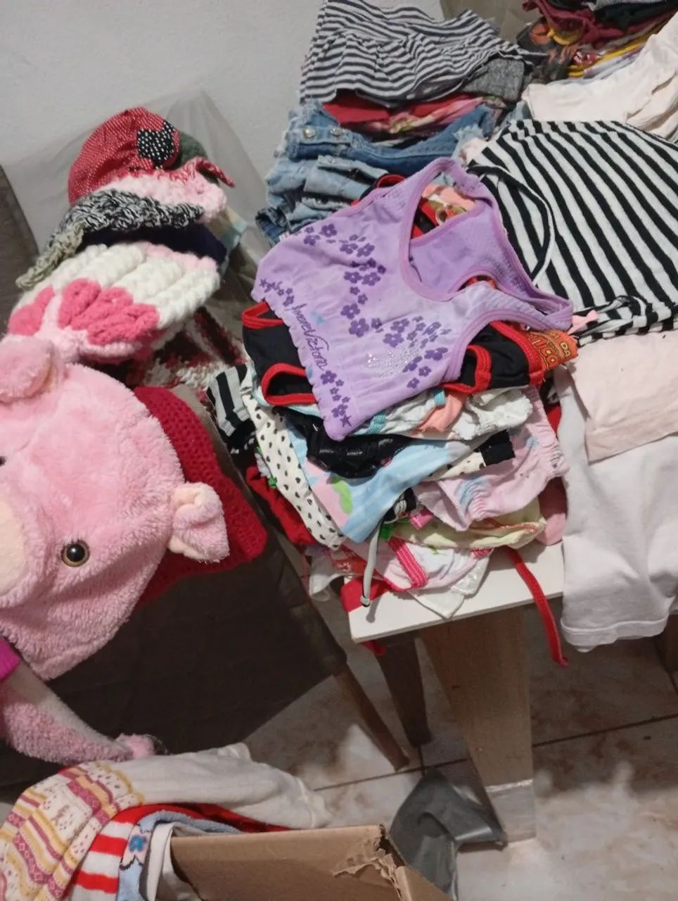 Roupas de criança feminina 250 peças  - Foto 3