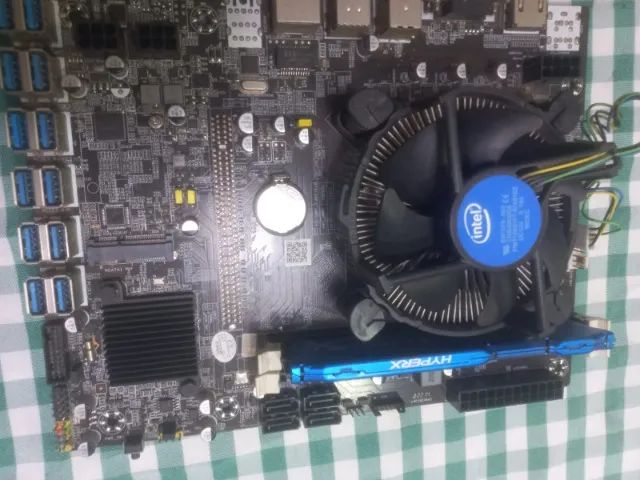  Placa-mãe 12 pcie para usb com g540 cpu lga1155  - Foto 5