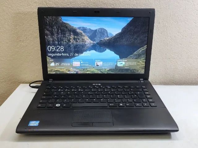 Notebook CCE Iron i7, 8GB de memória, SSD (novo) 256GB. Ótimo desempenho. Bateria Dura +2H
