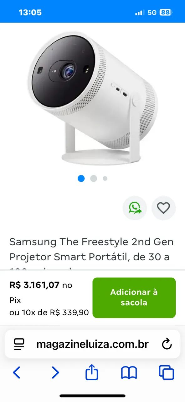 Streaming Freestyle Samsung SP-LSP3BLA