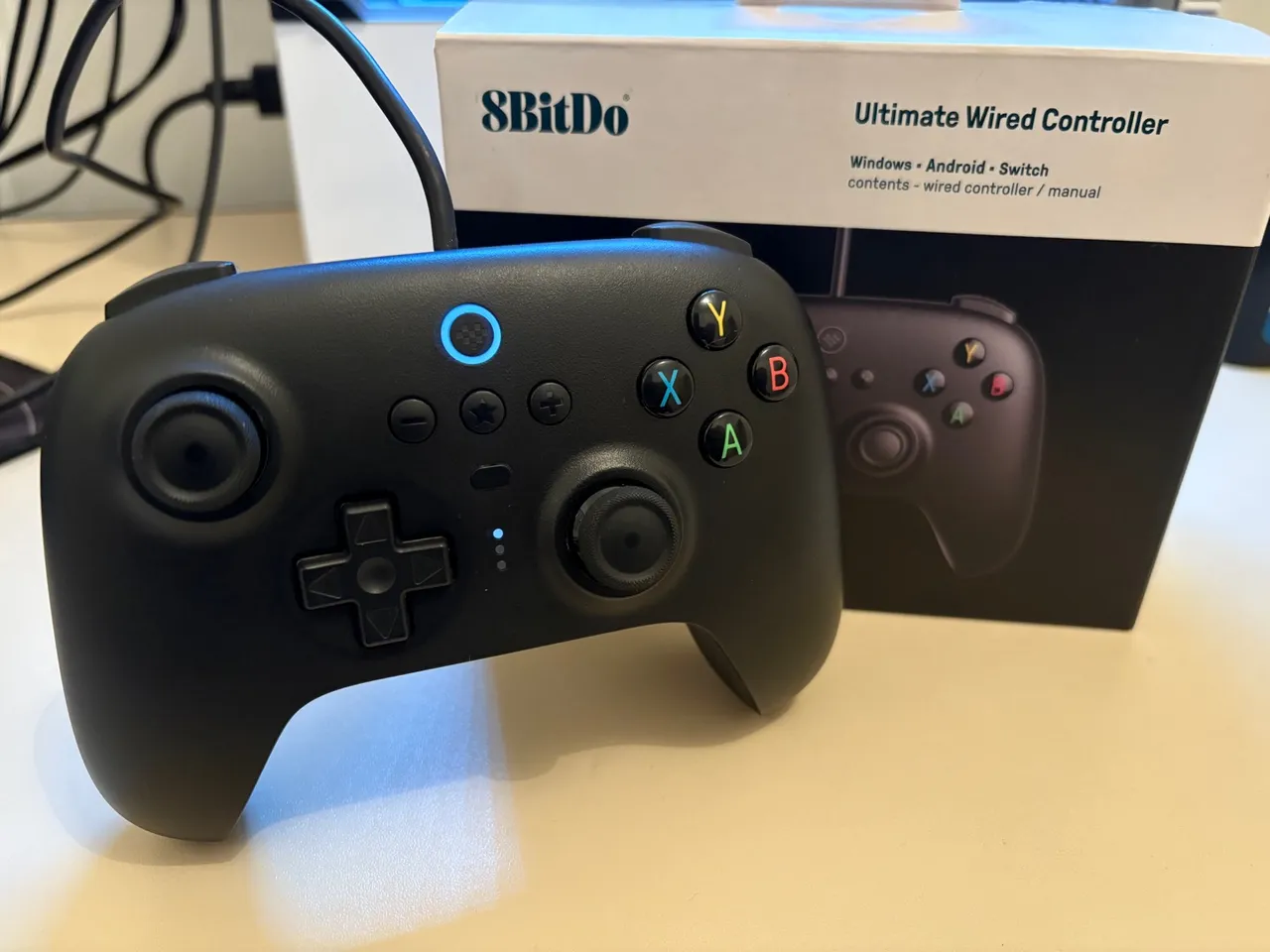Controle 8BitDo Ultimate Wired - Windows, Android e Switch