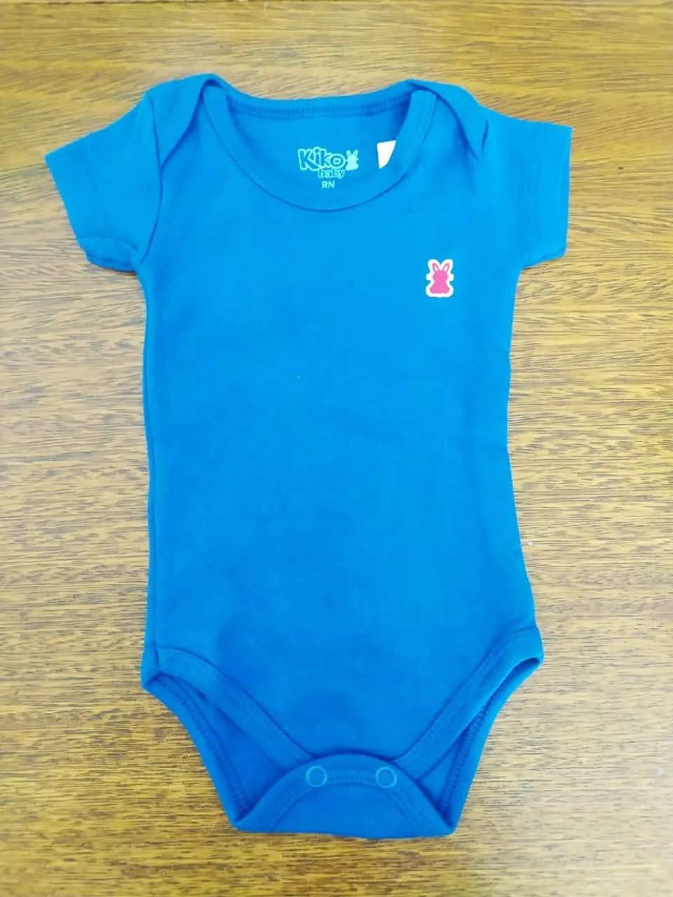Body Azul-escuro Curto Para Recém-nascido Da Kiko Baby