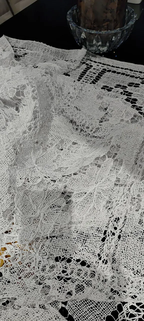 Toalha de Mesa Renda Branca